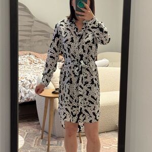 Diane von Furstenberg silk shirt dress